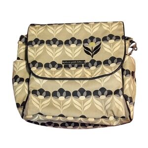 Petunia Pickle Bottom Boxy Backpack Diaper Bag Floral Coated Canvas MCM